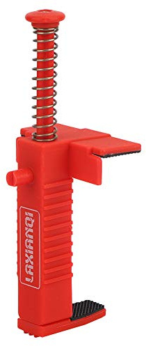 2PCS Brick Clamps Bricklaying Tools Red Plastic Leveling Measuring Tool for Construction 16.4x6.4x4.5cm (Red bricklaying cable puller)