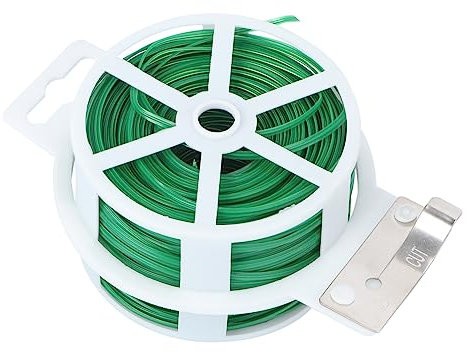 Yardwe 100m Green Gardening Wire Kit Strimmer Cable Plant Tie Bonsai Tie Wire Netting