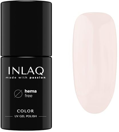 INLAQ® UV Nagellack in Verschiedenen Farben - UV LED Gel Nail Polish Perfekt für eine Hochzeit - Gellack UV Lack aus der Kollektion Marry Me! 6 ml - Cheerful Heart Color
