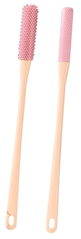 Toe Brush | 2-Piece Portable Toe Cleaning Foot Scrubber - Toe Lotion Applicator, Foot Towel Brush, Shower Foot Brush for Seniors, Elderly, Disabled Adults