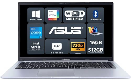 ASUS Vivobook 15 F1502ZA, 15.6 FHD 16;10, Intel i5-1235U, RAM 16GB DDR4, Intel Iris Xe Graphics, 512GB M.2 NVMe™ PCIe® 3.0 SSD,Win 11, Wi-Fi6, BT 5.3