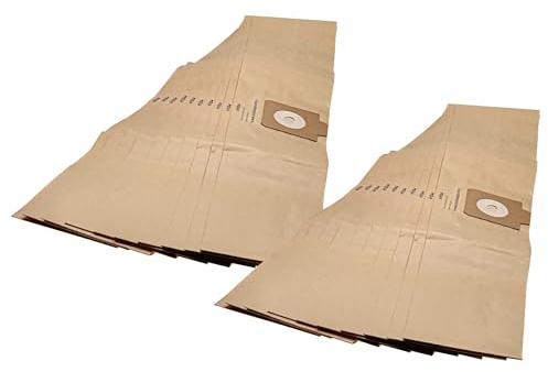 vhbw 20x Sacs compatible avec Nilfisk VP930 PRO HEPA HF | VP930 PRO HEPA S2 aspirateur - 34cm x 17cm couleur sable