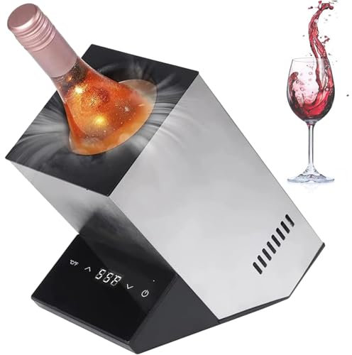 Electric Wine Cooler with Touch Screen and Preset Temperatures - Fits Standard Wine and Champagne Bottles - Perfect Wine Lover's Gift