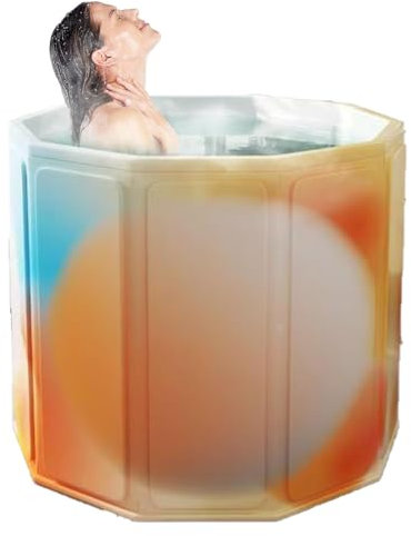 Falten Sie Badewanne Erwachsener, tragbare Badewanne für Duschkabine - Verdickte Ganzkörperwaschbadewanne für Frauen männlich - Faltbar sitzende Badeeimer Hausgebrauch