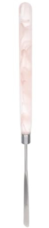 IMIKEYA Mini Espátula de Acrílico y Acero Inoxidable para Maquillaje Herramienta Multifuncional Resistente para Uso en Casa y Principiantes en Belleza