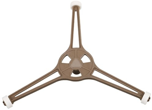 FINISPERSOO Soporte Giratorio Núcleo Circular y Soporte Estable para Plástico Negro Estructura Triangular Rotación Suave Plato de Microondas