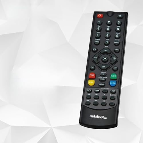 netshop 25 Fernbedienung für Xoro HRS 8540 und HRS 8580 / i-Set 810 HD/Easy One HX 40 HDTV/HX 40-12 / Titan HD 1000 / FaVal Mercury HS 100 / Digiquest 8100CA / Opticum AX 300