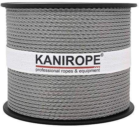 Kanirope® PP Seil Polypropylenseil MULTIBRAID 2mm 100m Farbe Dunkelgrau (0921) 8x geflochten