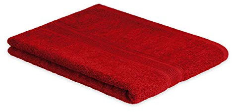 EXKLUSIV HEIMTEXTIL Frottier Handtücher Duschtuch 70 x 140 cm Rot 500 g