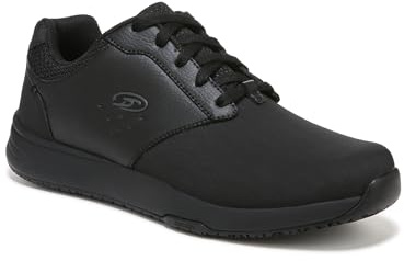Dr. Scholl's Shoes Men's Intrepid Slip Resistant Work Sneaker,Black,9