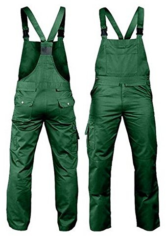 Arbeitslatzhose grün Leber & Hollman Latzhose Arbeitshose Sicherheitshose Schutzhose Gr. 52