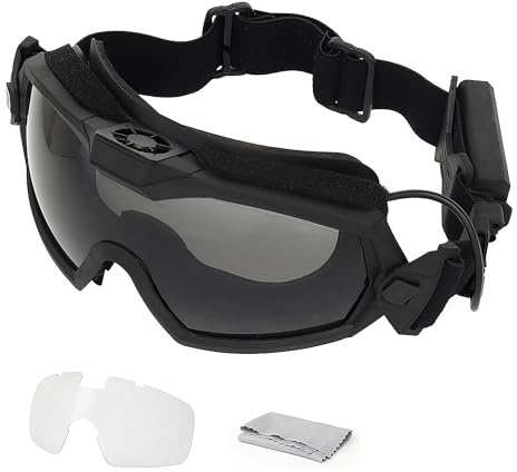 WISEONUS Fan Version Cooler Tactical Airsoft Paintball Gafas Regulador Gafas Protectoras para Snowboard Esquí Caza Tiro Bicicleta Deportes