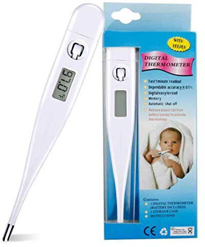Digital Body Thermometers Adult Fast and Accurate Digital Temperature Thermometer with Fever Alarm for Adults Babies Kids