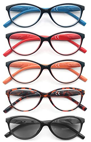 HEEYYOK Gafas de Lectura Mujer con Visión Ultra Nítida Especiales para Lectura. Montura Ligera,Anteojos Para Leer Moda Ojo de Gato