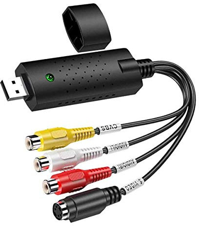 XYvee USB 2.0 Audio/Video Grabber Capture, Video Grabber, Trasferisce da VHS VCR a Dvd Digitale Analogico Digitale Acquisizione per Windows 10 8 7