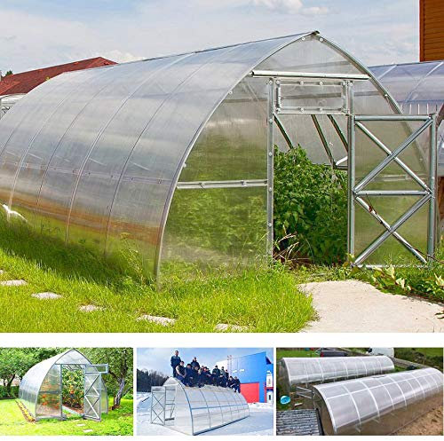 gazebiprofessionali.com Serre tunnel 3 x 4 m Polycarbonate 6 mm Premium de serrashop, Serre modulable pour potager, jardin, plantes vivantes