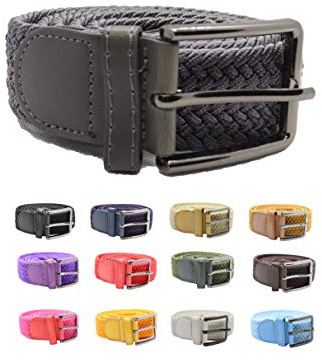 Trendcool Bälten Herr Stretch Flätat Bälte Accessoarer för Män Present. Färger Marinblå, Brun, Svart. Elastiskt Herrbälte, Grå, 100