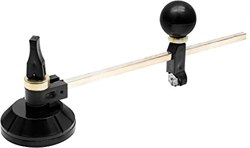 LDEXIN Cortador de vidrio circular de 40 cm, brújulas ajustables, cortador de vidrio circular con ventosa