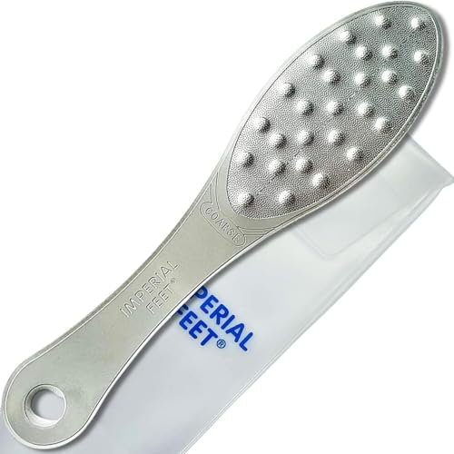 Lima Pies de Acero Inoxidable - Quita Durezas En Los Pies - Pedicura Para Pies Profesional, Ablandador de Callos y Durezas - Para Piel Húmeda o Seca - Fácil de Limpiar