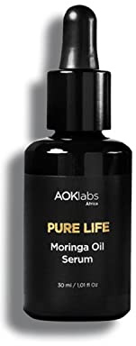 AOKlabs Moringa Oil Serum | Anti-Aging & antioxidatives Gesichtsserum | Revitalisierend, antioxidativ & verjüngend | Natürliche Formel | Für reife & empfindliche Haut