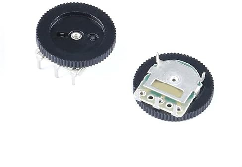 ezqnirk 10pcs B102 Getriebe Dial Potentiometer Single Potentiometer 3Pin Für Radio MP3/MP4 Lautstärkeregler Einstellungsschalter,1K Ohm