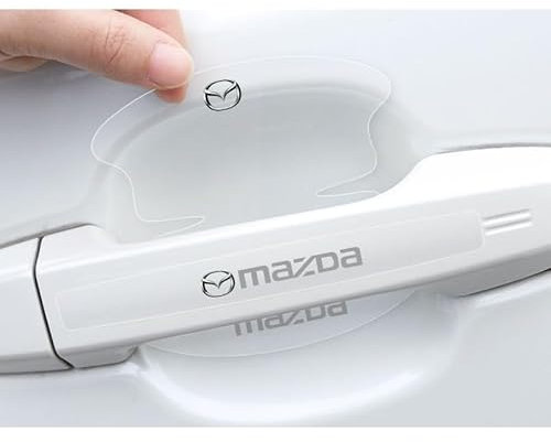 ADOORO 8Pcs Auto Türgriff Schutz, Für Mazda 2 3 4 5 6 Atenza Mazda3 Axela CX-3 CX-30 CX-5 CX-7 CX-8 CX-9 MX-5 MS CX4 Türschüsselschutz Lackschutzfolien-Set