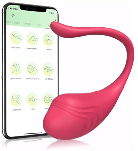 TYDAY Bullet-Vibratoren Vibro Ei für Sie G-Punkt Klitoris Stimulator Tragbarer APP Bluetooth Fernbedienung Vibrator Höschen Vibratoren mit 10 Vibrationsmodi Sexspielzeug für Frauen Paare