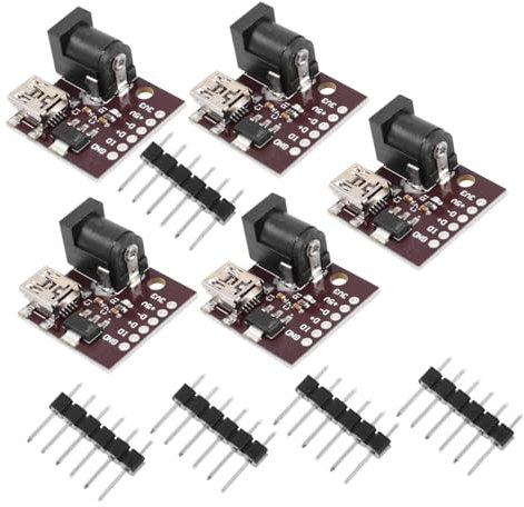 Gatuida USB Stromschnittstellenplatine 5 Stück Professionelles Selbstgemacht USB Schnittstellenplatine Sicher Langlebig Für Elektronikprojekte