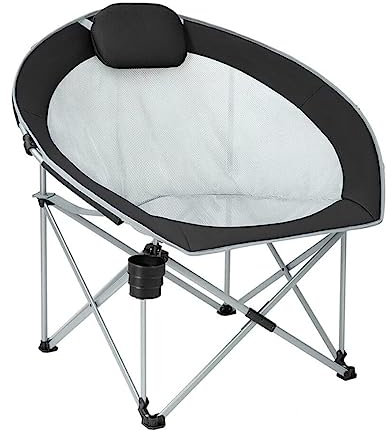 DRMEE Klappstuhl Angelstuhl Klappbarer Campingstuhl, Robust, Leicht, Tragbar, Outdoor-Stuhl Für Garten, Picknick, Festival, Strand, Angeln Camping Stuhl