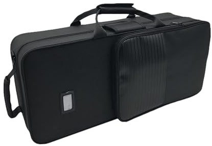 JISADER Saxophonkoffer für Altsaxophon, Saxophon-Tragetasche mit Tasche, 2-in-1-Tragerucksack, gepolsterte Saxophon-Gigbag, Saxophontasche