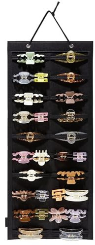 Haarklammer-Halter – Haarspangen-Organizer, hängende Haarklammer-Organizer, Klauen-Clips, Aufbewahrung, Organizer für Frauen und Mädchen, Krallen-Haarspangen-Ständer für Wand, Tür, Schrank