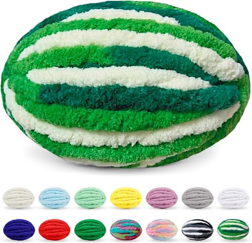 fwqnvSI Grobes Wollgarn, 250 g, x 2, Strickwolle, grobes Garn, mehrfarbiges Strickgarn for Häkeln, Garn for Armstricken, Strickgarn, Basteln/Pullover/Decken und Schals, Mütze (Farbe: 1929