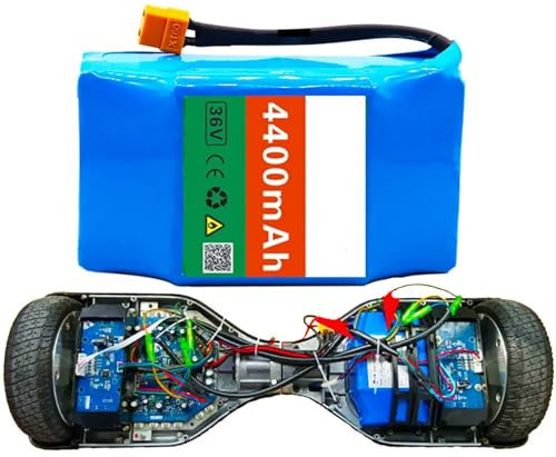 36V 4.4ah 10S2P Fahrrad Li-Ionen-Akkupack 36V Ebike Batterie wasserdichter PVC-Akku mit Ladegerät für 200W 500W 800W elektrisches Selbstausgleich Scooter Hoverboard 36V 4.4Ah