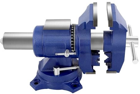 Tornillo de banco móvil de 125 mm, rotación, profesional, giratorio, giratorio 360°, para banco de trabajo