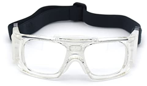 Qsvbeeqj Professionnel Sport Lunettes de Protection Adulte Lunettes de Basketball Pour Hommes Femmes Avec Bretelles Réglable Sport Lunettes De Protection Enfants