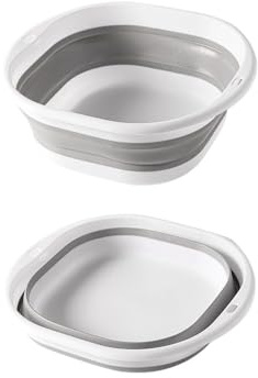 Collapsible Washing Up Bowl, Multipurpose Outdoor Travel Basin, Folding Hand Washing Basin for Kitchen, Travel, Camping, Hiking, Motorhome, Outdoor (Medium)