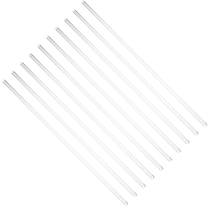 SOIMISS 10pcs Glass Stirring Rods Glass Mixing Sticks for Coffee Mixer Reusable Cocktail Stirring Rods for Cocktail Skewers and Christmas Stirs
