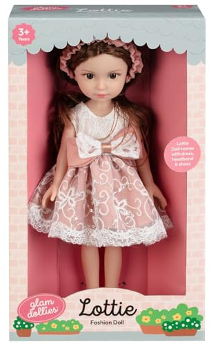 Glam Dollies Fashion Doll - Lottie - Bring Elegance To Your Playtime With This Eloise Glam Dollies Fashion Doll - Includes A Dress, Headband, And Shoes
