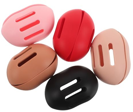 TOYANDONA 5 Stück Pack Make Up Schwamm Aufbewahrungsbox aus Atmungsaktivem Silikon Kompakte Beauty Ei Organizer für Reisen Staubdichter Schwammhalter