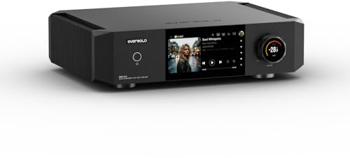 EVERSOLO DMP-A10 Premium Music Streamer, Flagship Hi-end Digital Music Player,Preamp, DAC Stream Tidal, Qobuz, Amazon Music More，Room Correction， ES9039PRO DAC&Isolation System, 6.5”LCD Touchscreen