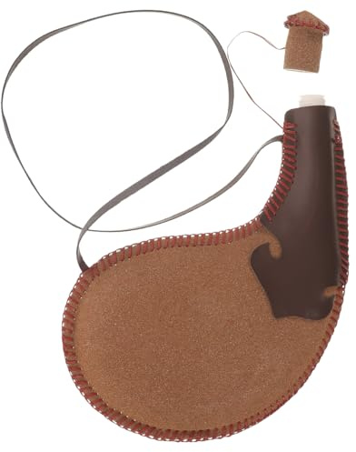 VILLCASE Traditionelle Weintasche aus Leder mit Großem Fassungsvermögen Leichter und Auslaufsicherer Trinkbeutel Leder für Reise und Familiengebrauch Zufällige Farbe