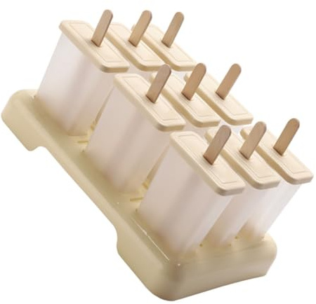 TOMETURE Moule à Esquimaux Réutilisable en Plastique Pp pour Garçon et Filles, Facile à Utiliser, pour Glace Maison et Activité Manuelle Chaud