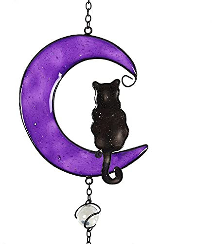 Cat On The Moon Hanging Windchime