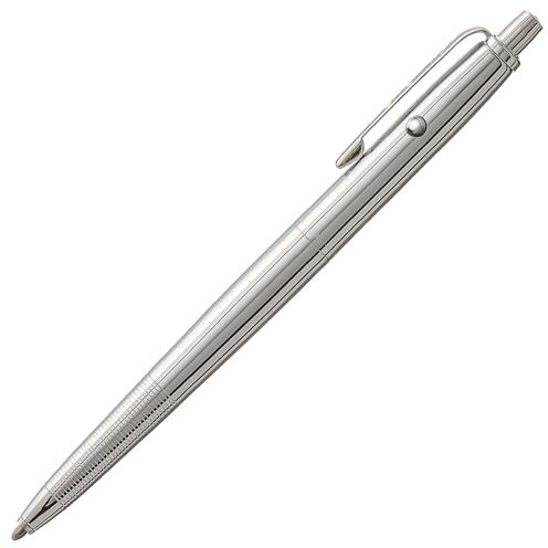 Fisher Space Pen Chrome Original Astronaut Pen, Pressurized Ballpoint Pen Writes Upside Down and in Extreme Temperatures, Black Ink, Medium Point, Pocket Clip, Gift Box, Made in the USA