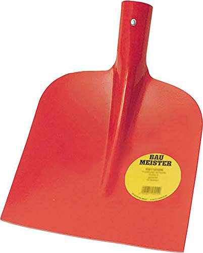 Baumeister Holsteiner Sandschaufel | zum Transport Loser Materialien | Schaufelblatt aus Stahl, Größe 2, Dülle auf Stoß geschweißt ¾ gehoben, ohne Stiel