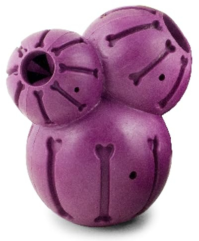 PetSafe Busy Buddy Barnacle - Treat Dispensing Dog Toy for Mental Stimulation - Natural Rubber - Durable Construction - Dishwasher Safe - Treat Meter Technology - Perfect for Peanut Butter - Medium