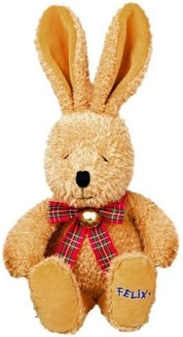 Die Spiegelburg - Plüsch-Felix - ockerfarben (ca. 31 cm) - 5346, Kuscheltier Hase mit Glöckchen, Plüschtier aus dem Hase Felix Buch, Geschenk für Kinder