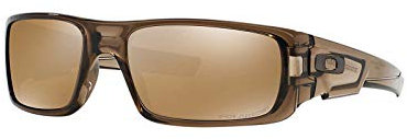 Oakley Herren Crankshaft Rechteckig Sonnenbrille, Brown Smoke/Tungten Iridium Polarized