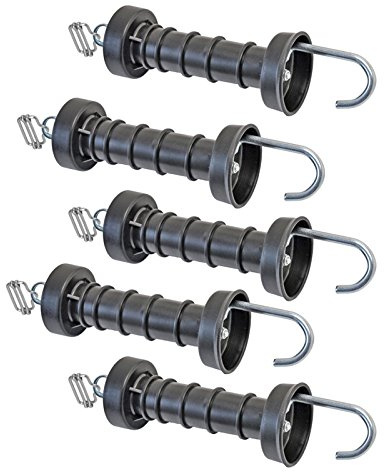 VOSS.farming 5X Torgriff kompakt mit Elektrozaun-Bandverbinder - Bandstärke bis 20mm - Weidezaunzubehör Torzubehör