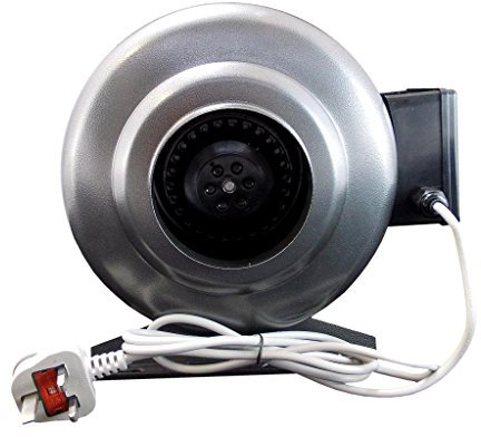 AirTech-UK Inline Duct Centrifugal Extractor Ventilation Fan Steel Body 150mm